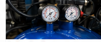 Manometers op compressor